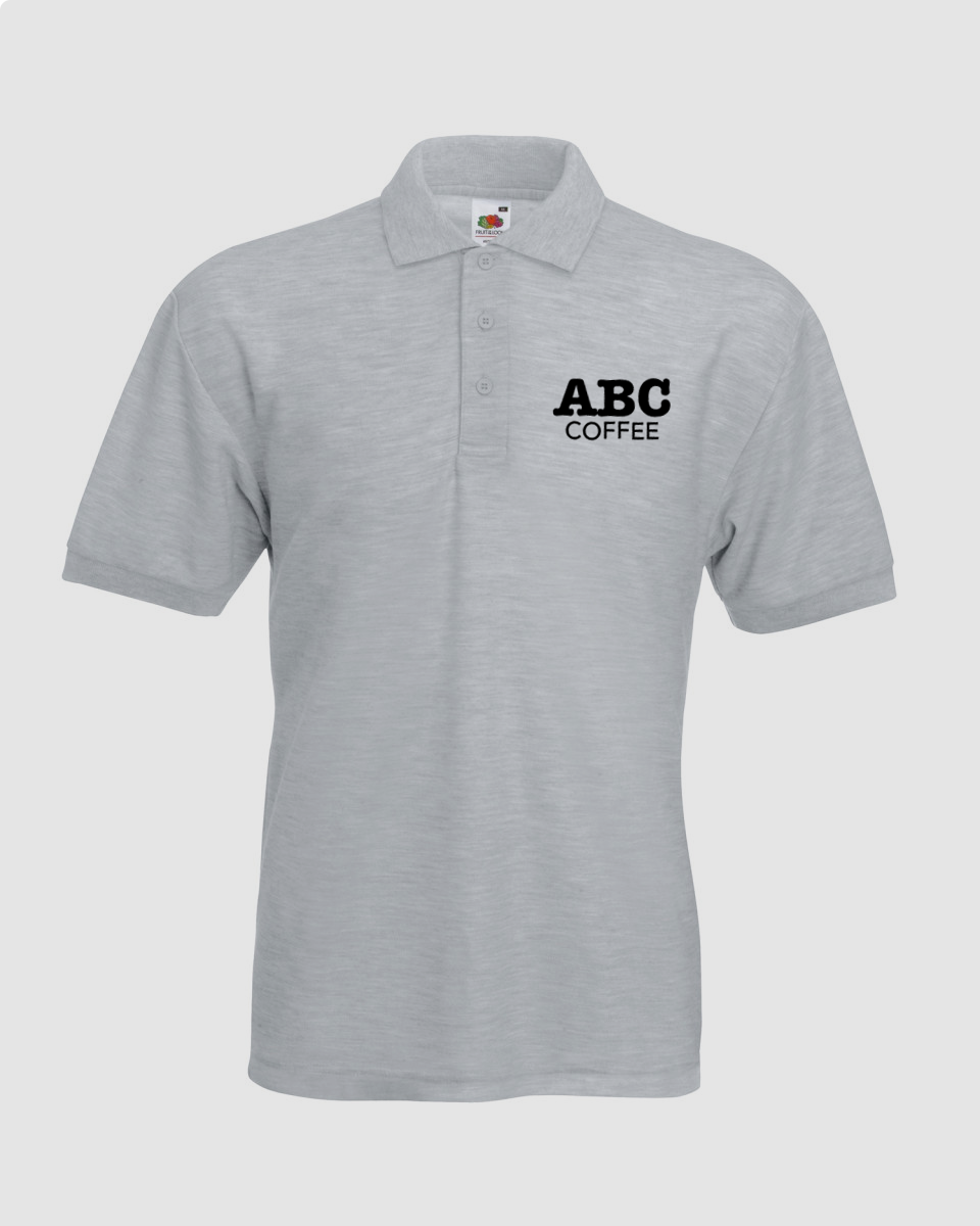 ABC Coffee Polo - Print Chimp