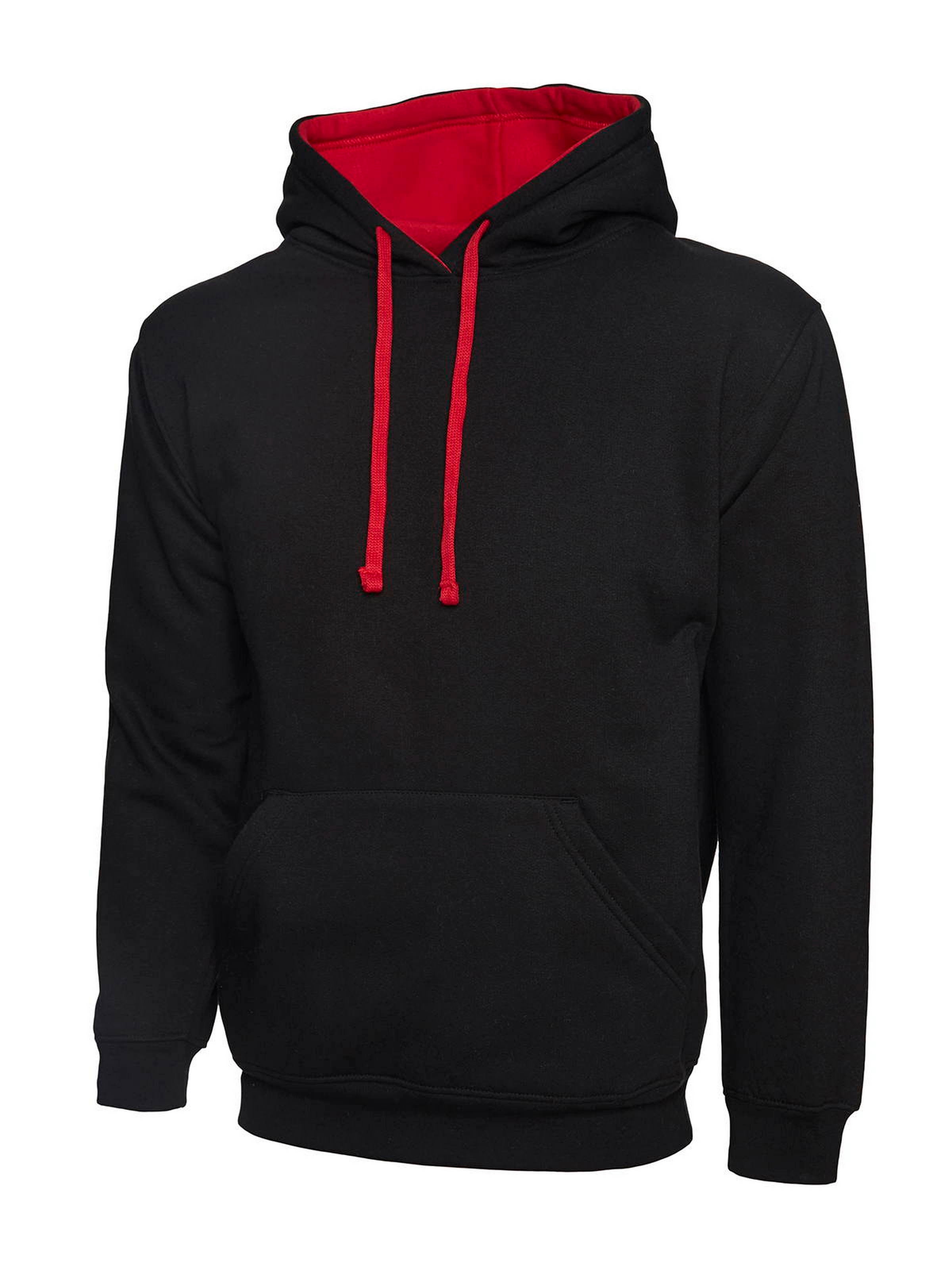 Uneek Contrast Hoodie - Print Chimp